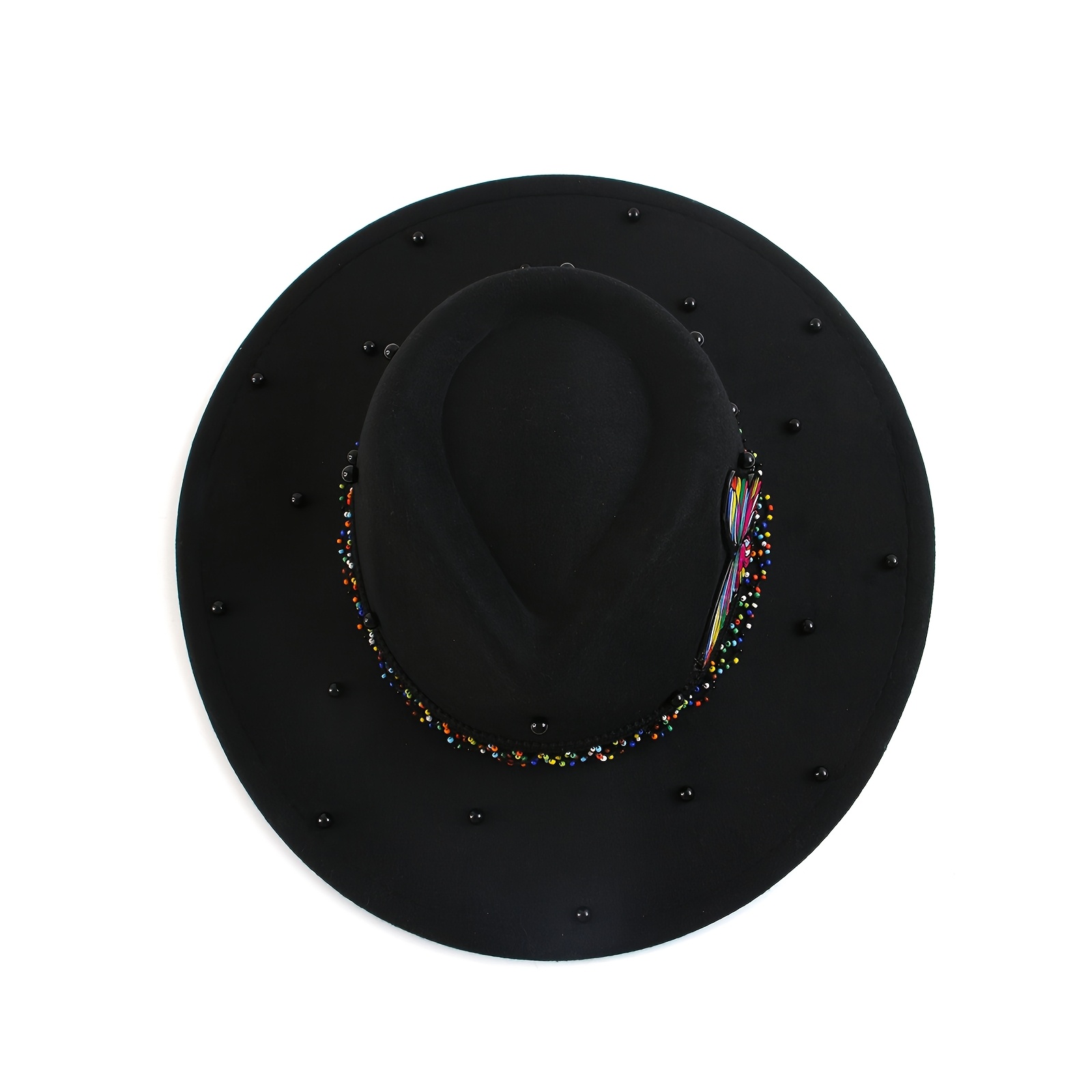 3pcs Set Butterfly Necklace Earrings Denim Hat Set